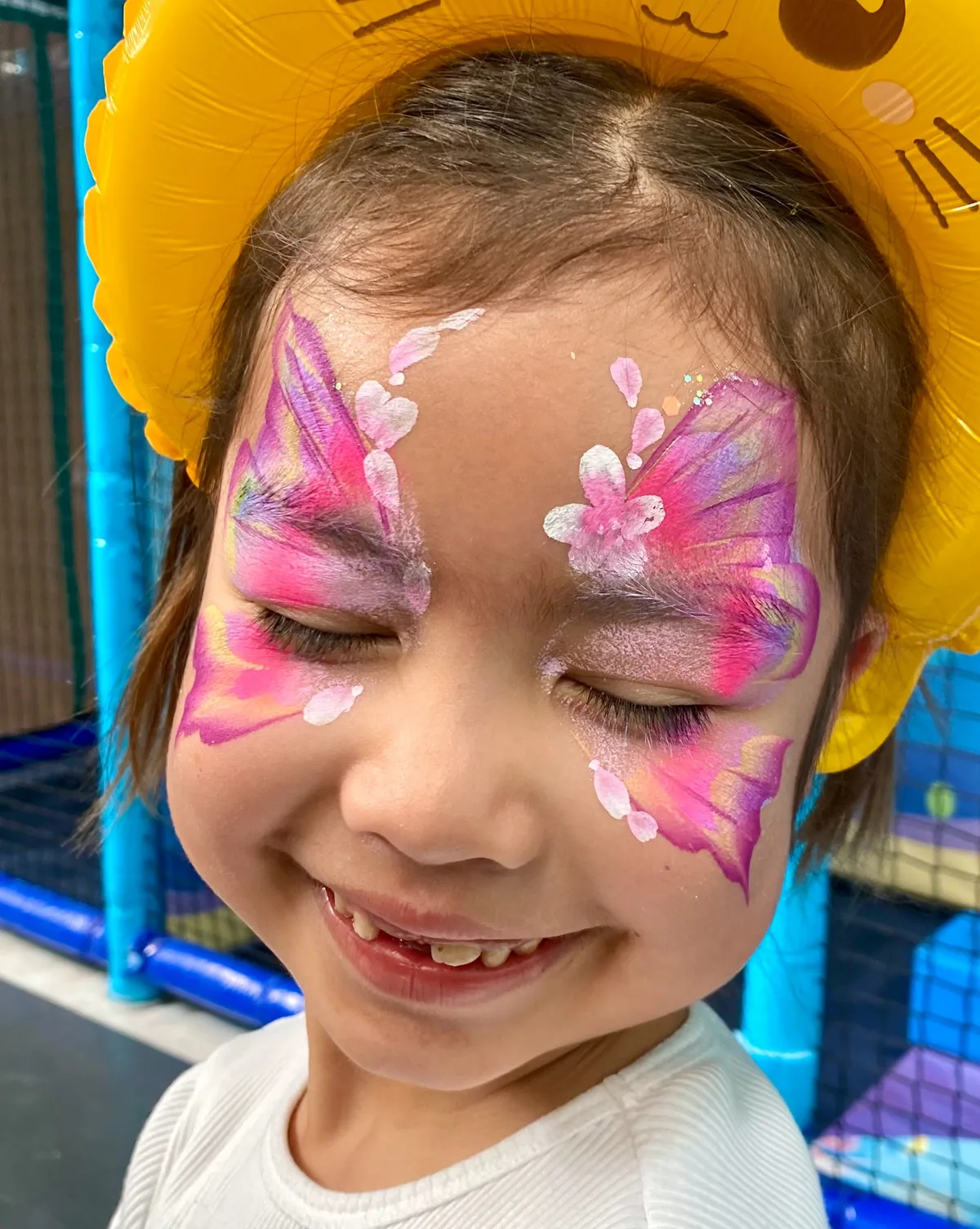 Butterfly face painting design variation