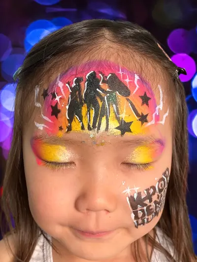 K-pop Demon Hunters face painting design
