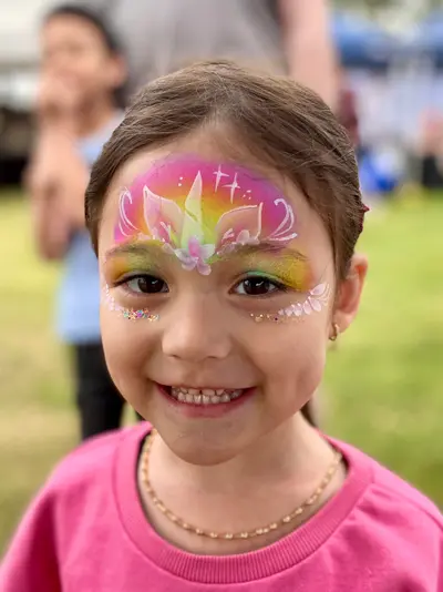Unicorn face painting design