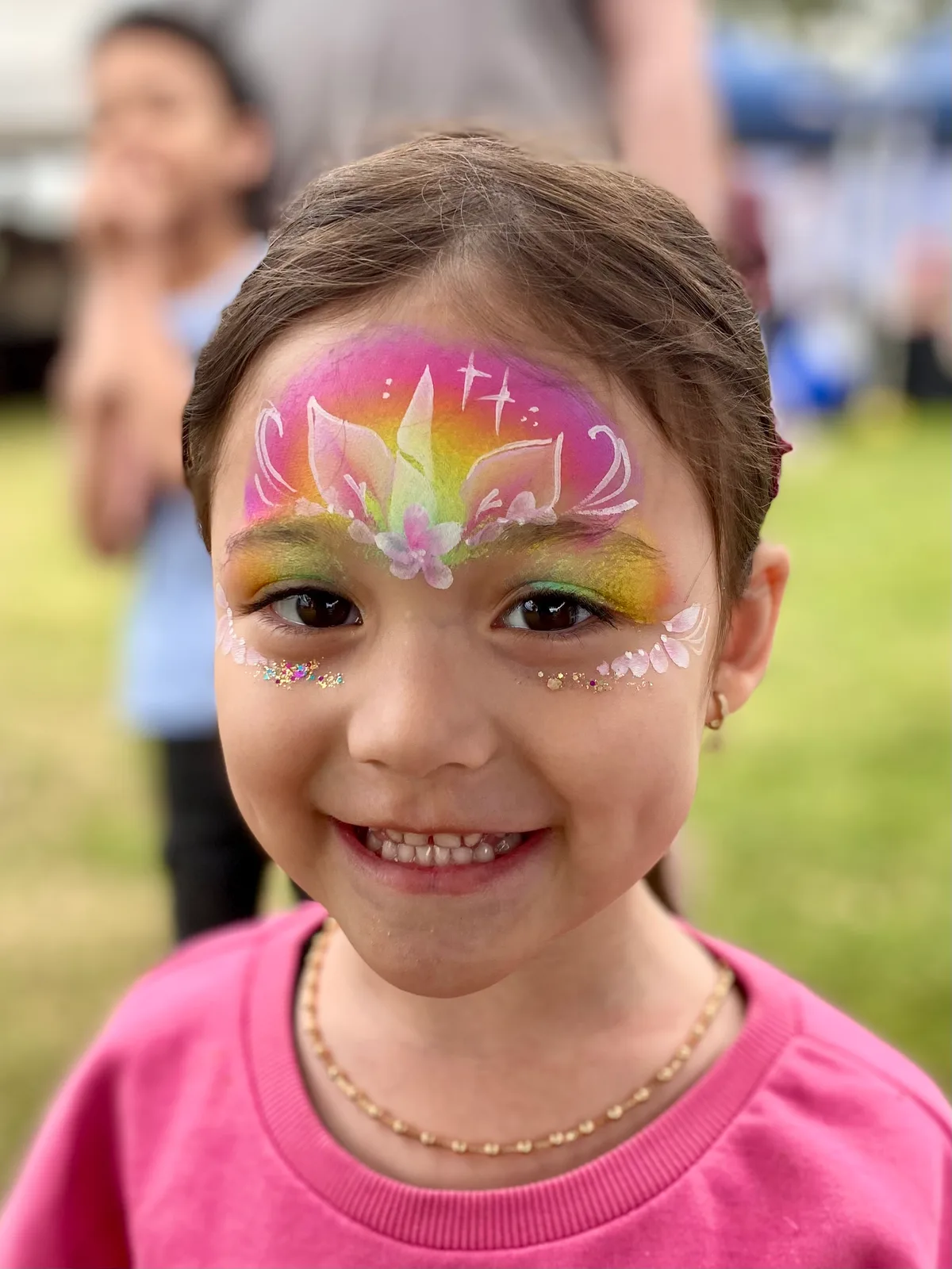 Unicorn face painting design